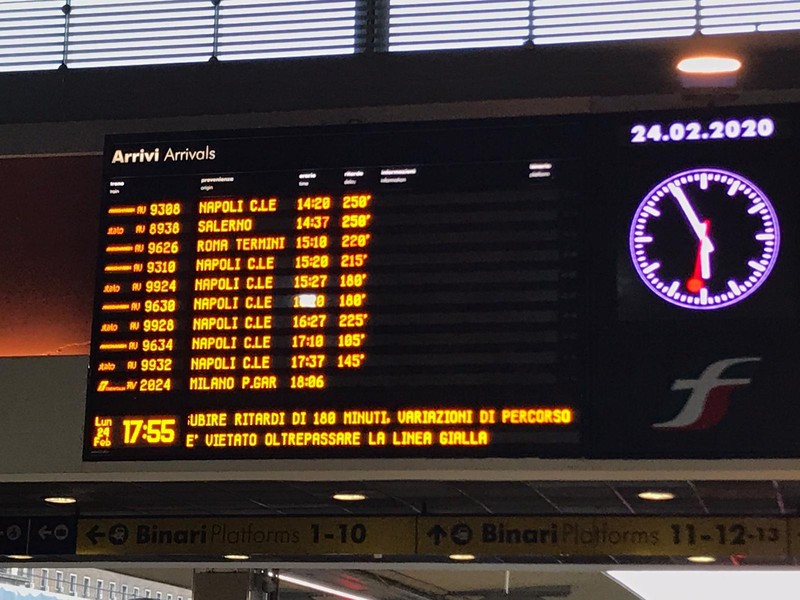 Coronavirus In Tilt Il Sistema Ferroviario A Porta Nuova Treni 