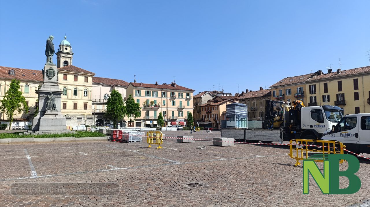 Biella si trasforma per l’Adunata: al via l’allestimento delle aree ristoro e i primi divieti FOTO