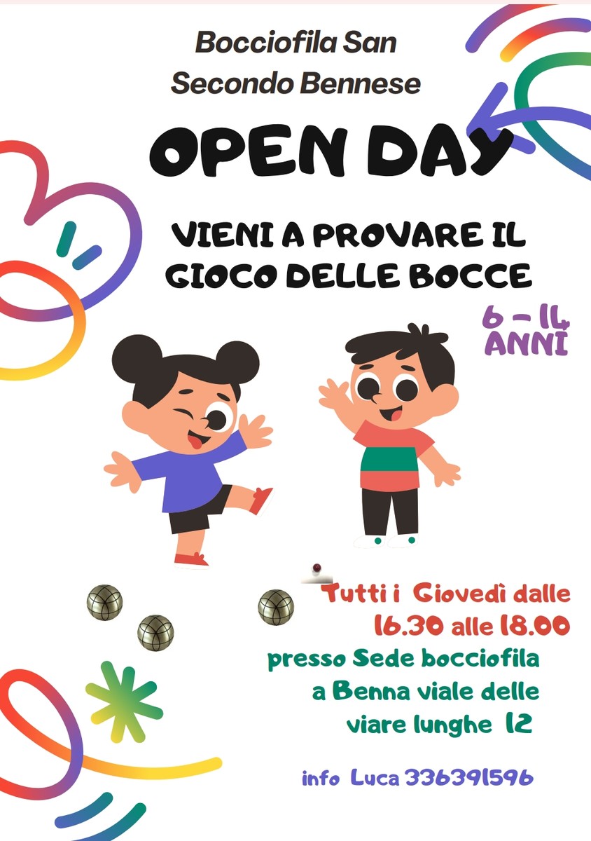 Giovani e bocce, la Bocciofila San Secondo Bennese lancia un open day