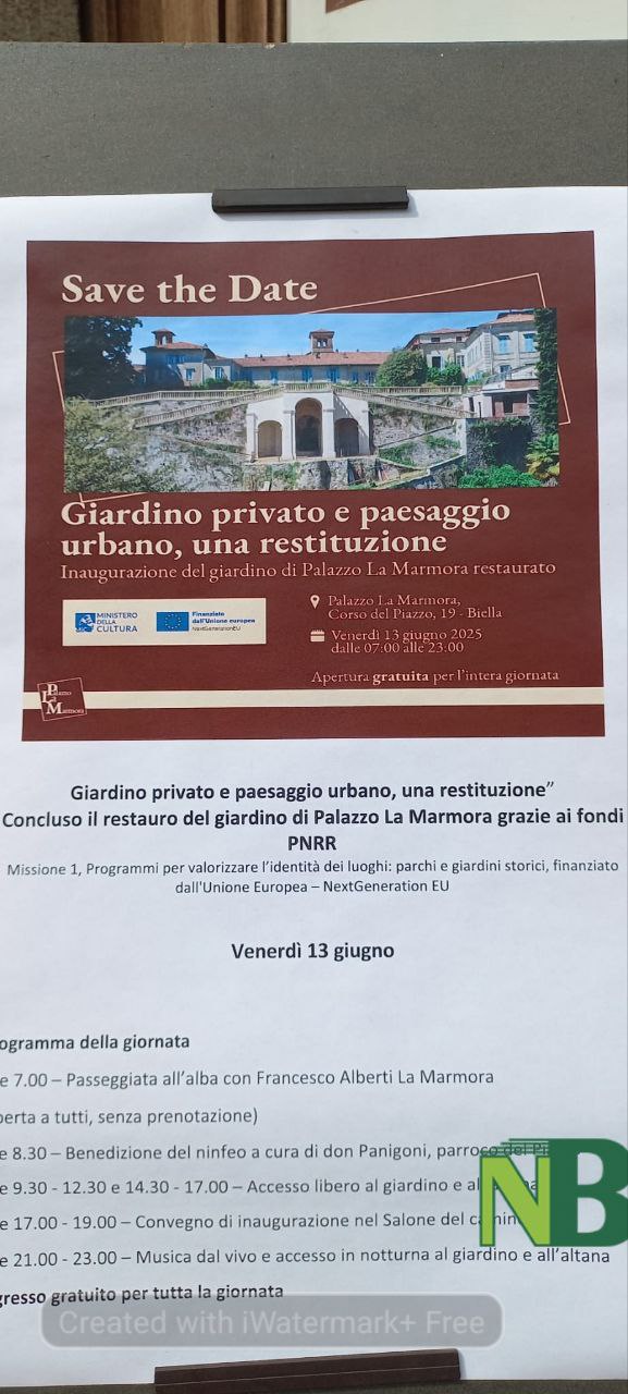Biella, ecco il nuovo volto del giardino di Palazzo La Marmora FOTO e VIDEO