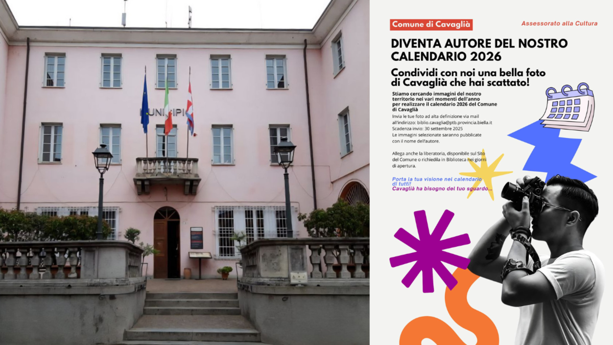 Cavaglià, presentato il concorso fotografico per il calendario 2026