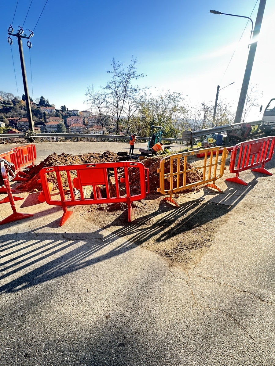 Strada Barazzetto–Vandorno: lavori in corso per il ripristino e la messa in sicurezza della sede stradale FOTO