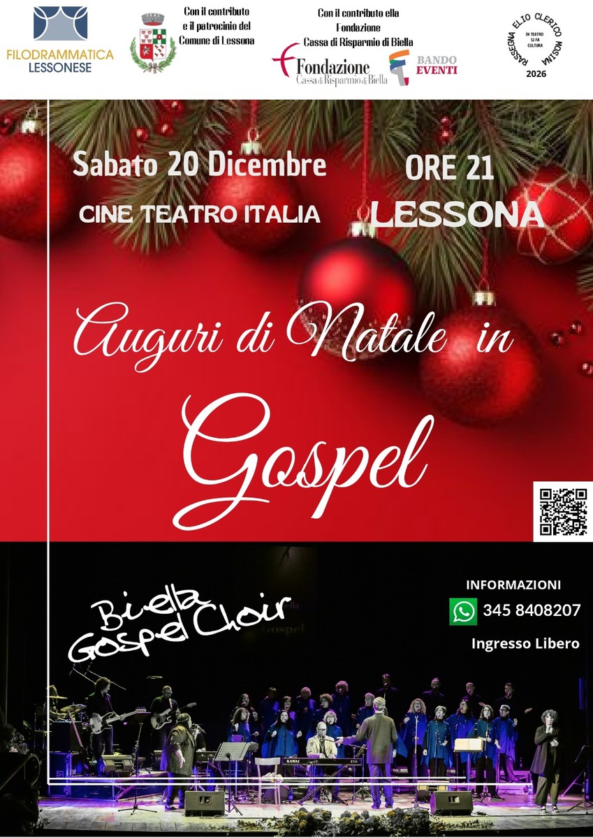 Lessona, per "In teatro si fa cultura" il Biella Gospel Choir
