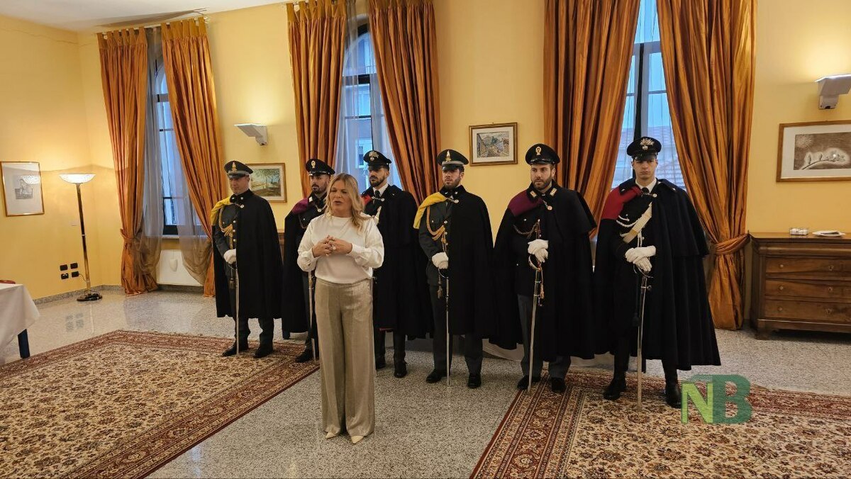 Elena Scalfaro, Prefetto di Biella, agli auguri di Natale: "Adunata perfetta e impegno contro lo spaccio" VIDEO