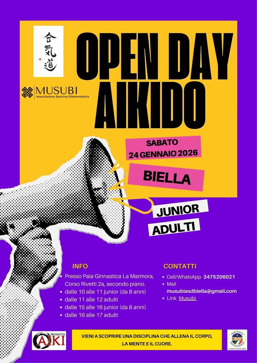 Scopri l’Aikido: a Biella open day con Musubi ASD