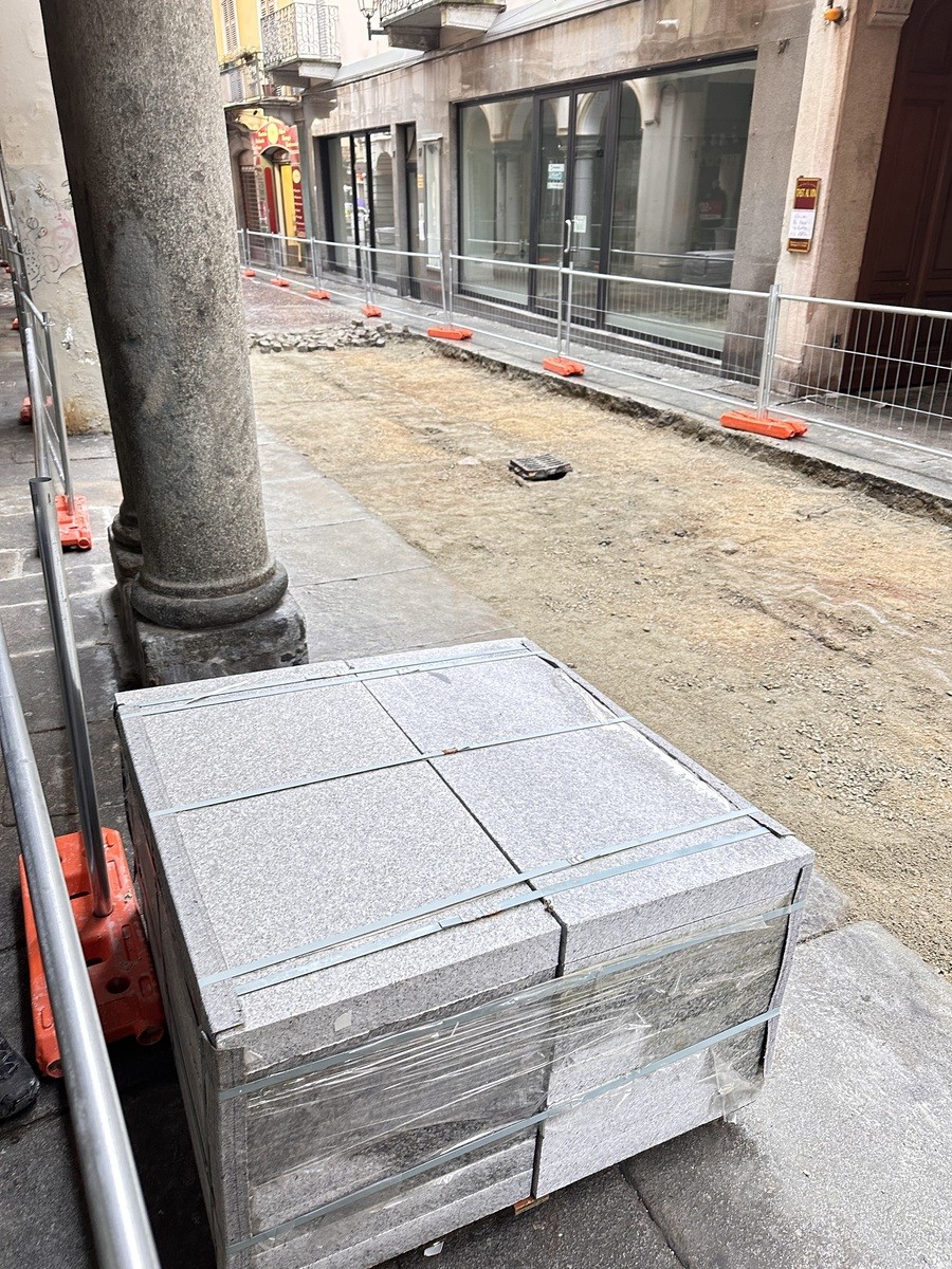 Biella, riqualificazione di via Italia: Franceschini presente al via del secondo lotto del cantiere FOTO