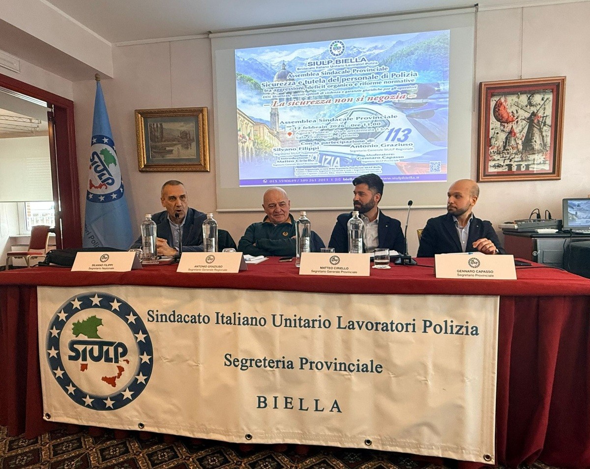 SIULP Biella, “Più tutele per gli operatori e stop alle aggressioni”