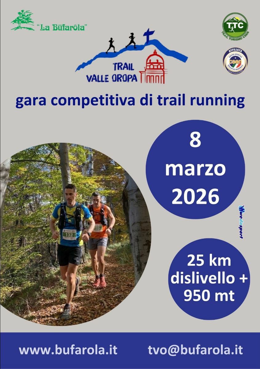 CSEN Biella, arriva il 1° Trail Valle Oropa: ancora una settimana di attesa