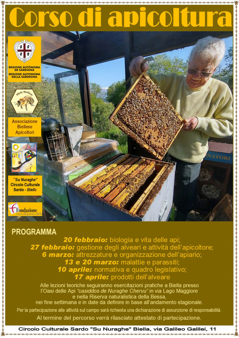 Biella, api e ambiente, al via il corso di apicoltura 2026