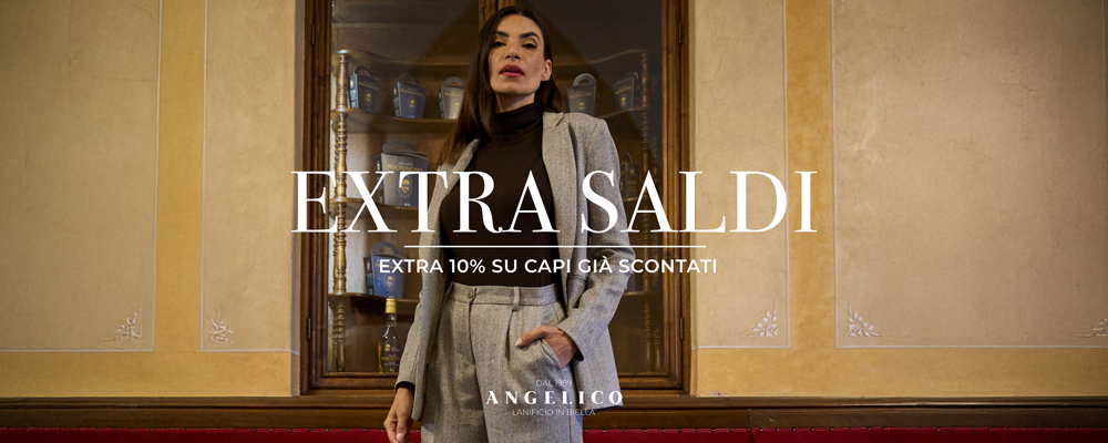 Angelico Biella: EXTRA10% sul prezzo saldo in tutti i Punti Vendita VIDEO