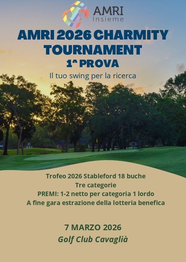Golf e solidarietà: al via l’AMRI 2026 Charmity Tournament a Cavaglià