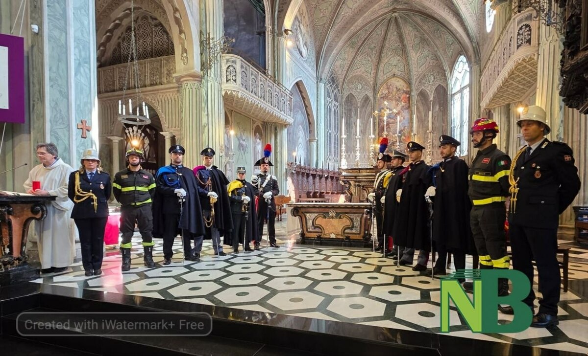 Biella, celebrato il Precetto Pasquale Interforze nella Cattedrale di Santo Stefano FOTO