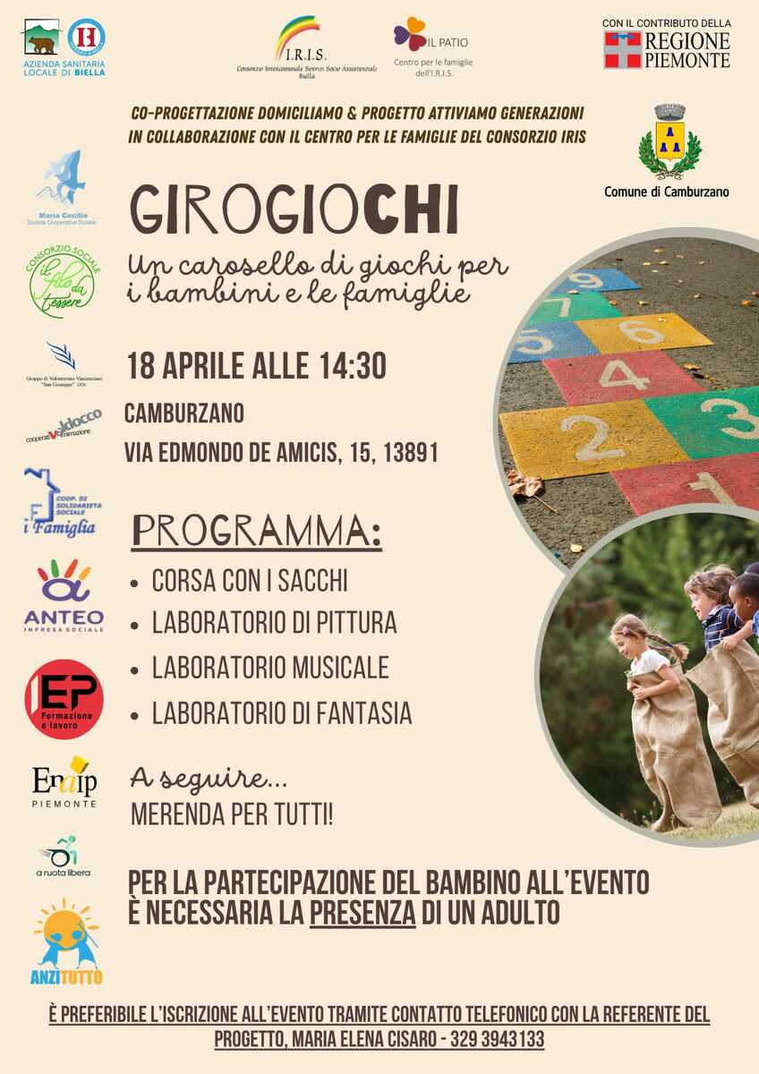 A Camburzano “Girogiochi!”: un carosello di giochi per bambini e famiglie
