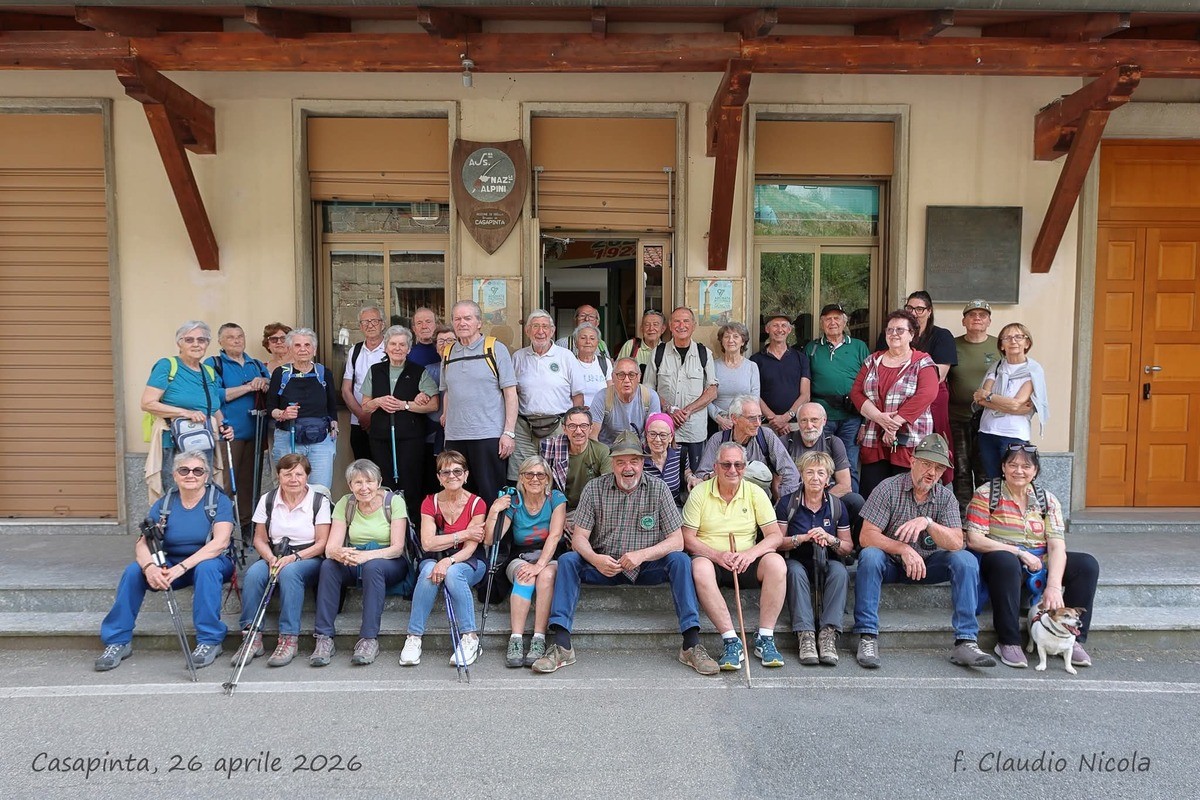 Alpini di Chiavazza in visita a Casapinta con escursione al Lago delle Piane nel segno dell’amicizia e convivialità FOTO