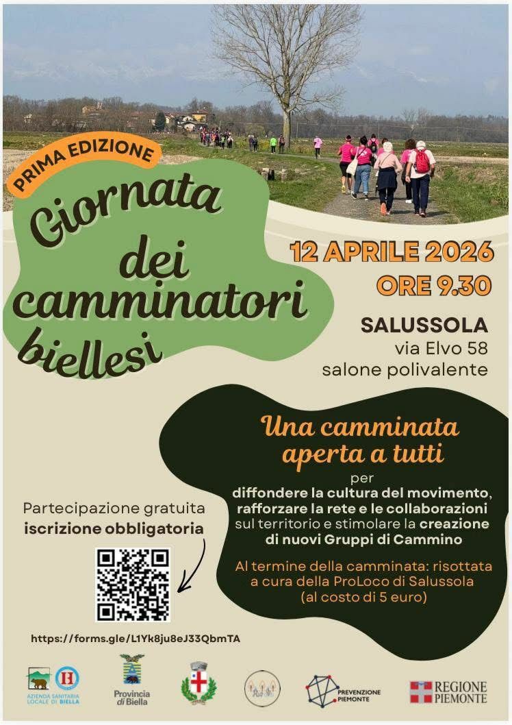 A Salussola la Giornata dei Camminatori, Chioda: "Un bel momento per fare comunità" FOTO