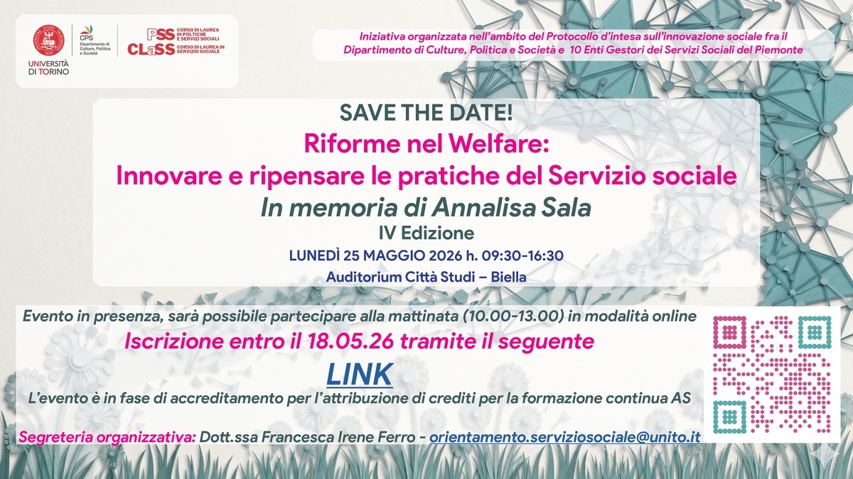 "Riforme nel welfare" se ne parla a Città Studi