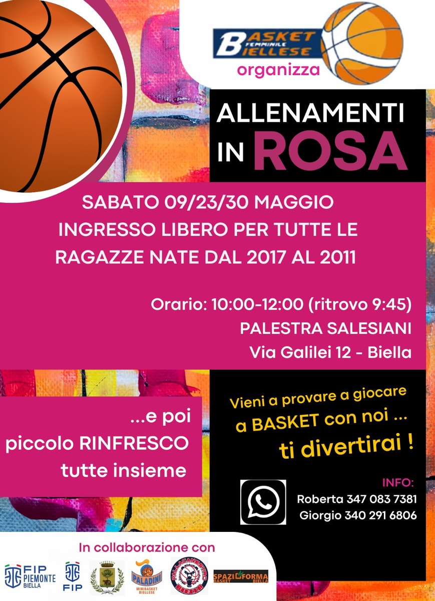 Basket femminile, tornano i sabati in rosa