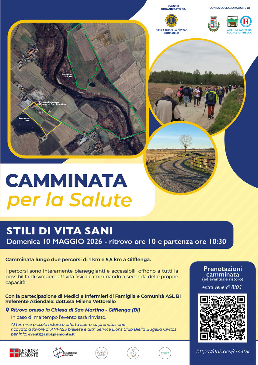 A Gifflenga arriva la Camminata per la Salute
