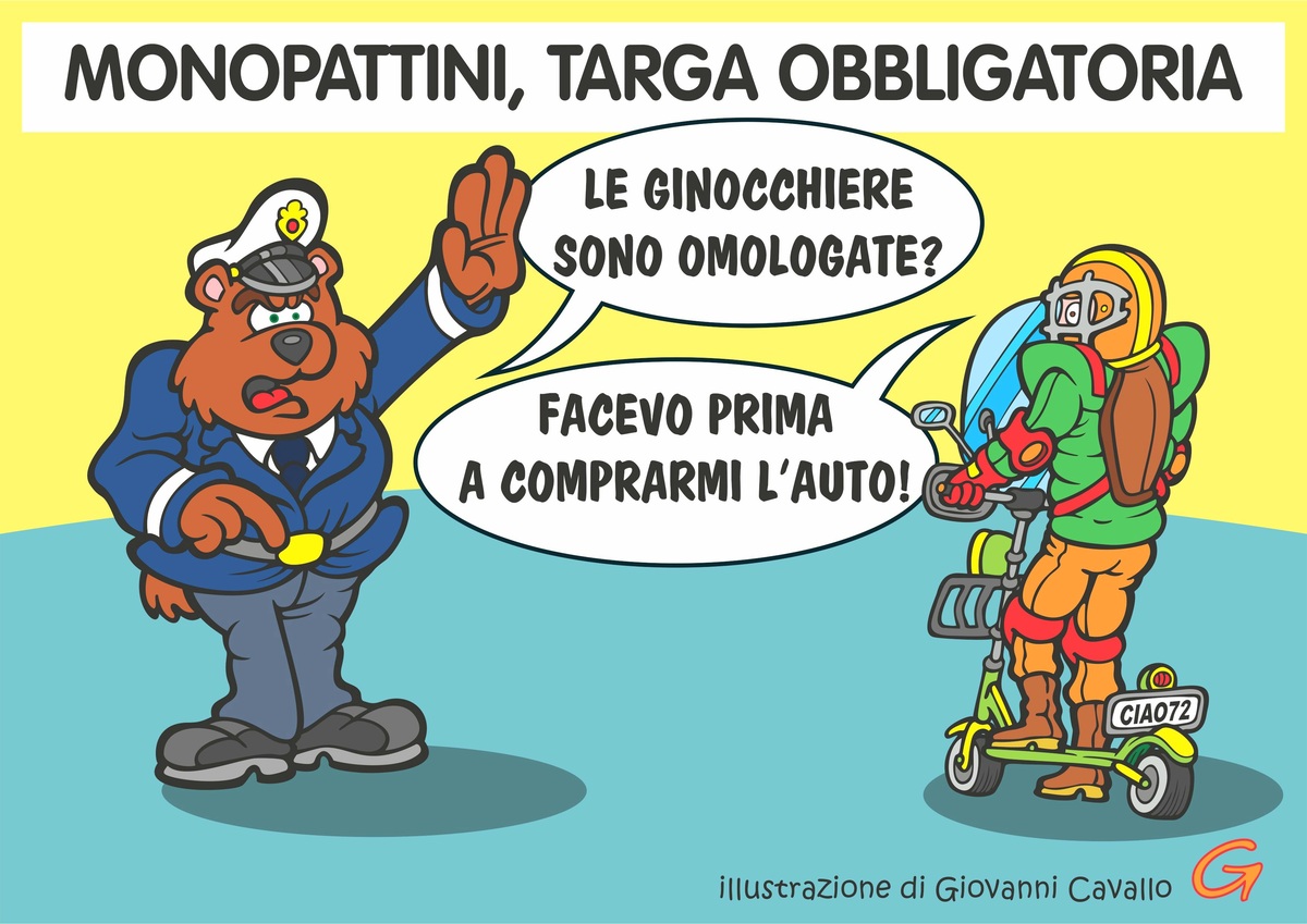 Targa ai monopattini: il mezzo smart che pesa come un'auto