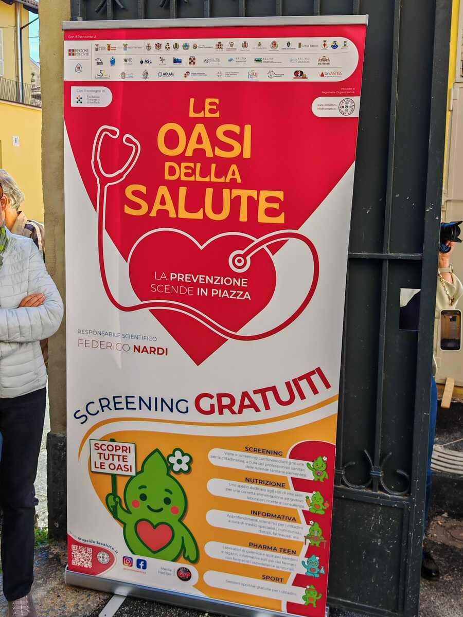 Ottimi numeri anche a Biella per Le Oasi della Salute: oltre 2.000 screening gratuiti in 15 piazze del Piemonte FOTO