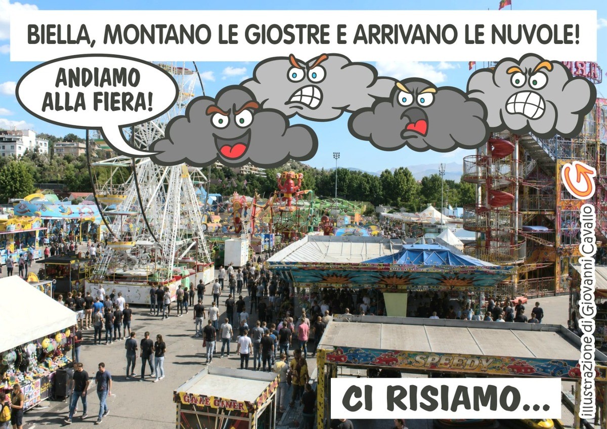 Biella: giostre, nuvole e assenza di parcheggi. È arrivata la fiera!