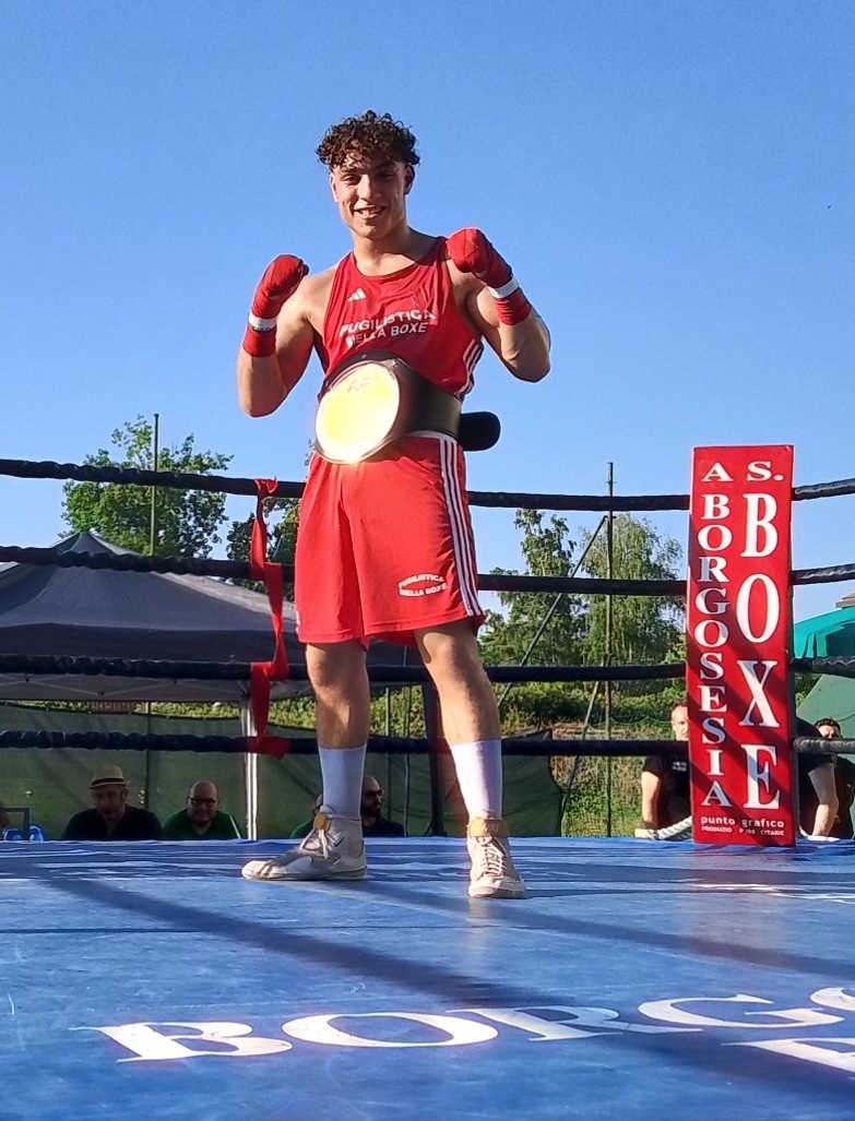 Pugilistica Biella Boxe, grande prova per Leonardo Bergo: la cintura è tua