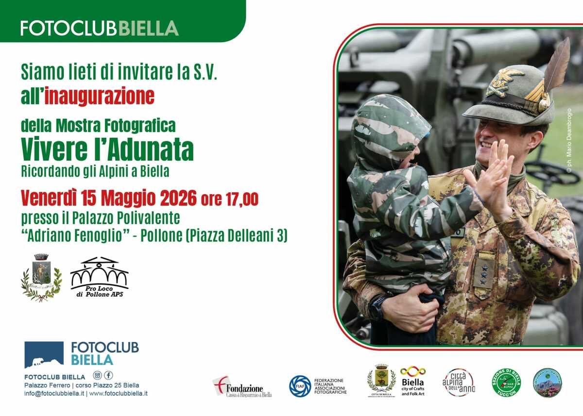 Pollone ricorda gli Alpini: Fotoclub Biella inaugura la mostra “Vivere l’Adunata” FOTO
