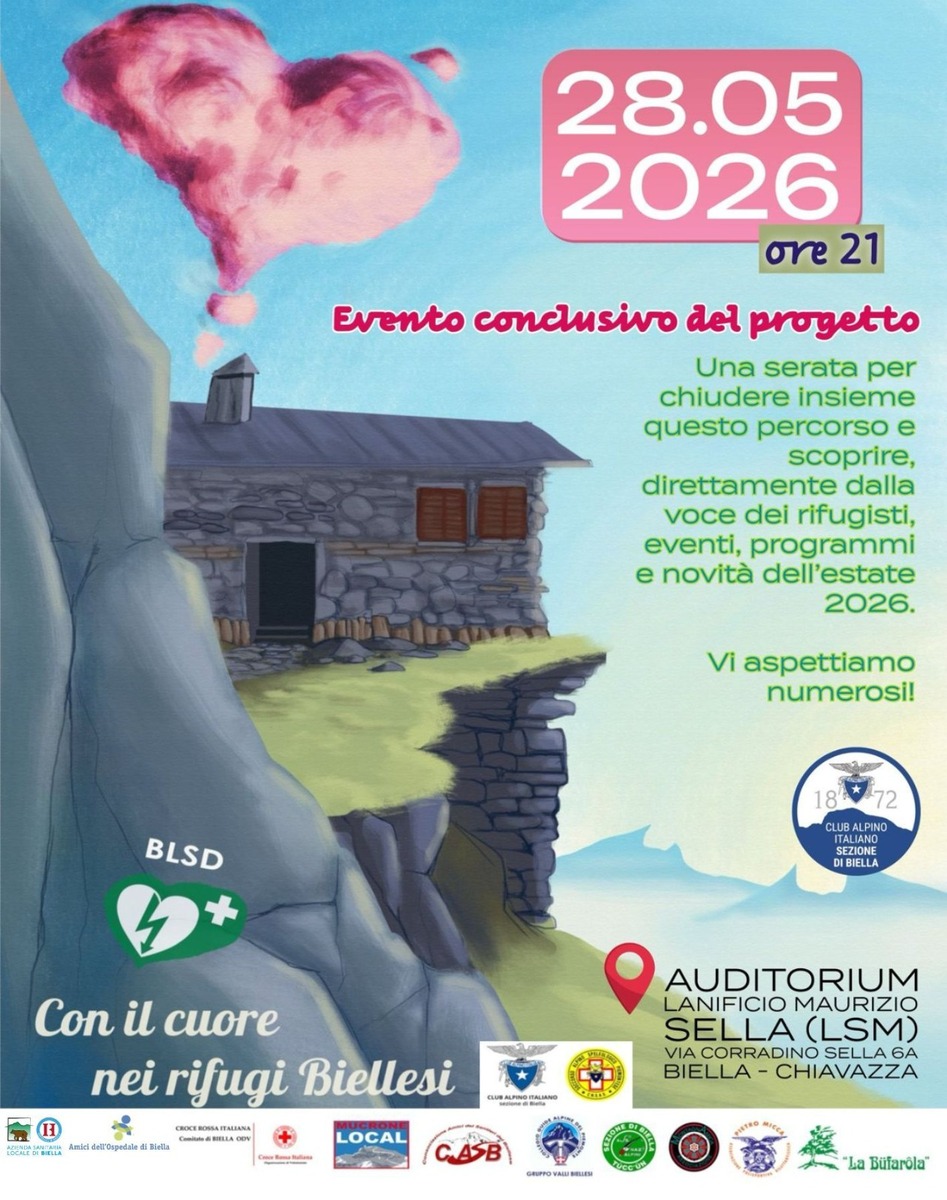 “Con il cuore nei rifugi biellesi”: a Biella l’incontro sul progetto salvavita