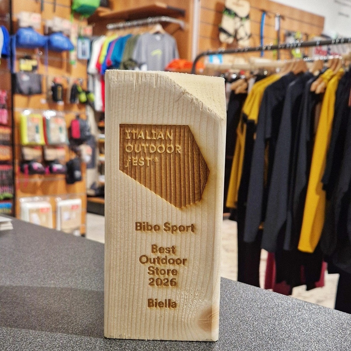 Bibo Sport Miglior Negozio Outdoor di Biella: premiato a Milano all'Italian Outdoor Festival