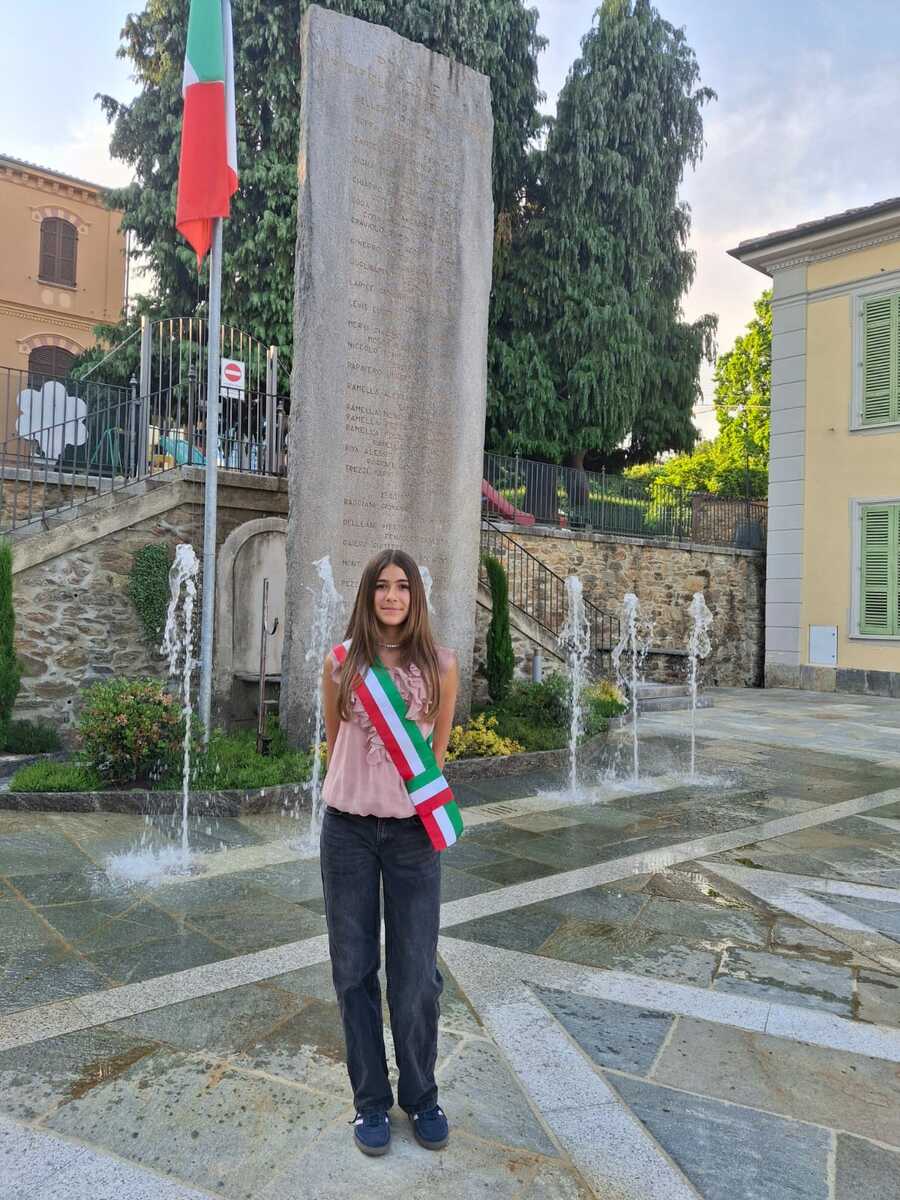 Pollone, Emma Figus e Matteo Mastrapasqua, Sindaco e Vicesindaco del Consiglio Comunale delle Ragazze e dei Ragazzi