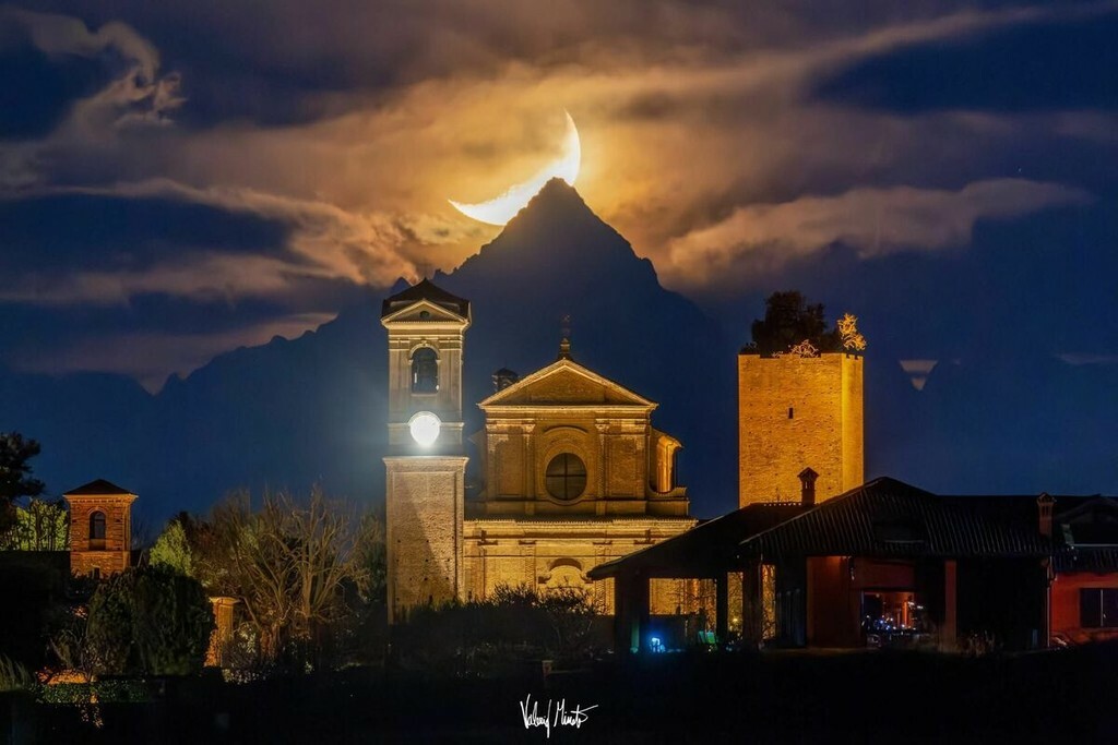 La Luna Rossa che attraversa lo skyline di Milano è nata sulle alture di Nebbiuno FOTO