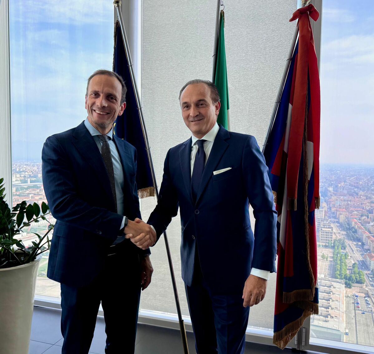 Regione: collaborazione su filiere industriali, infrastrutture e scienze della vita al centro del confronto tra Cirio e Fedriga