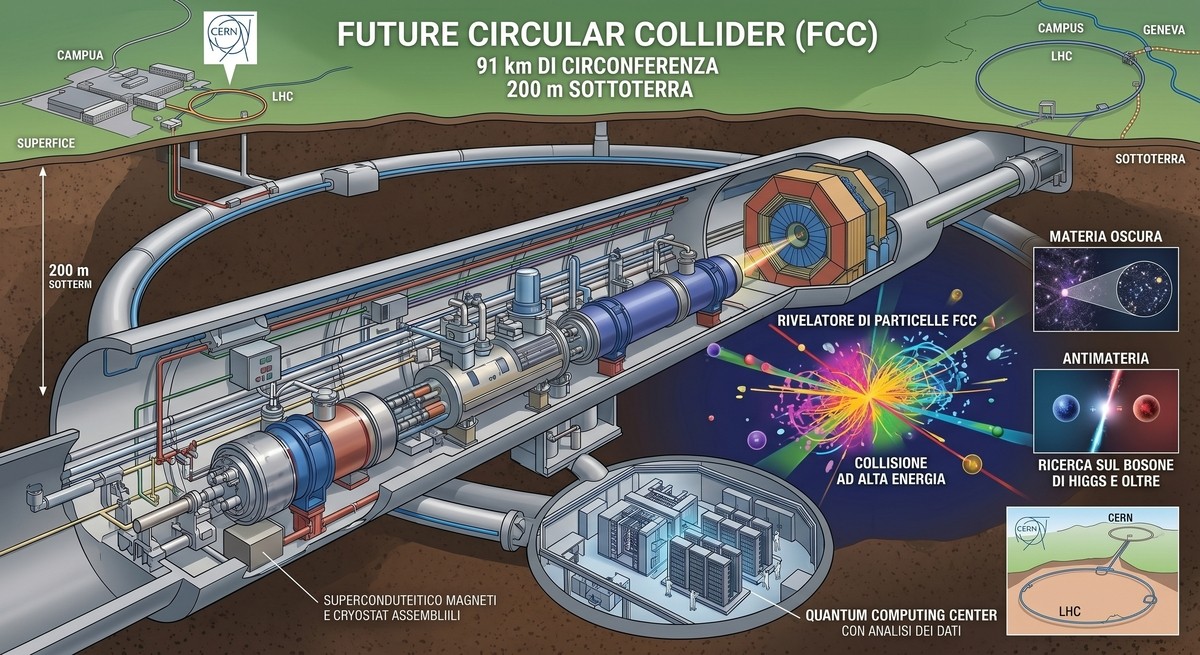 Il microscopio più grande del mondo: viaggio nel Future Circular Collider del CERN
