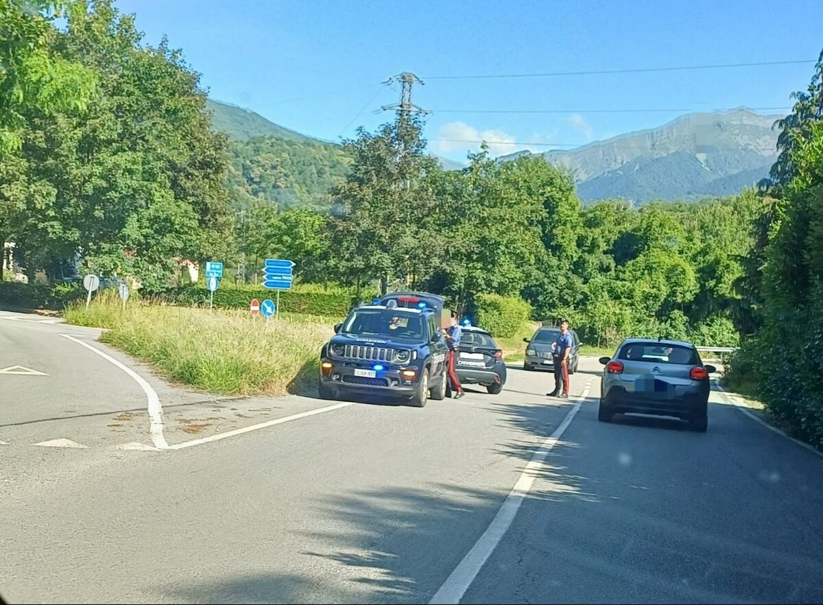 Tollegno, incidente al bivio con Miagliano