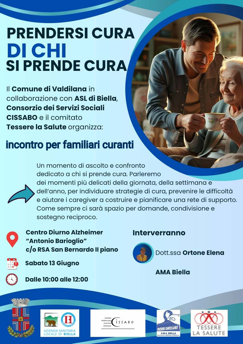 “Prendersi cura di chi si prende cura”: appuntamento a Valdilana