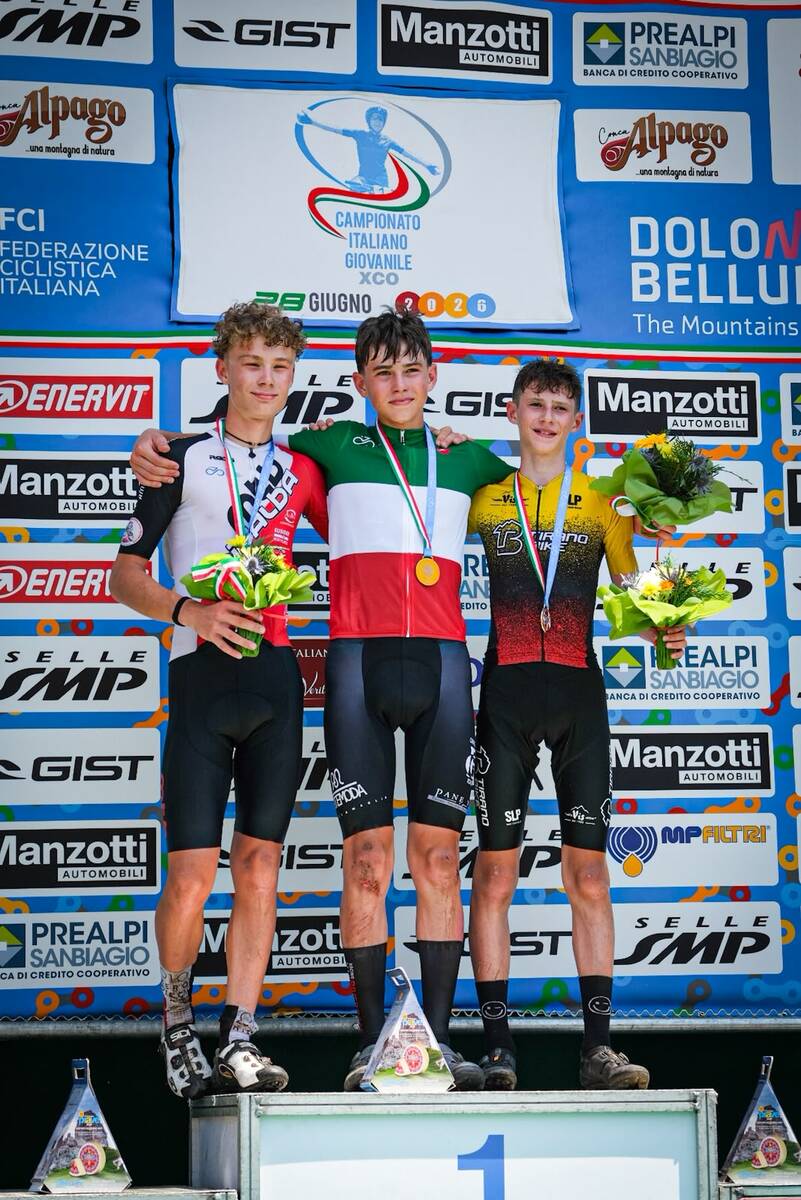 Rive Rosse, ciclismo: Giovanni Dal Ben, che si è laureato Campione Italiano Esordienti 2° anno