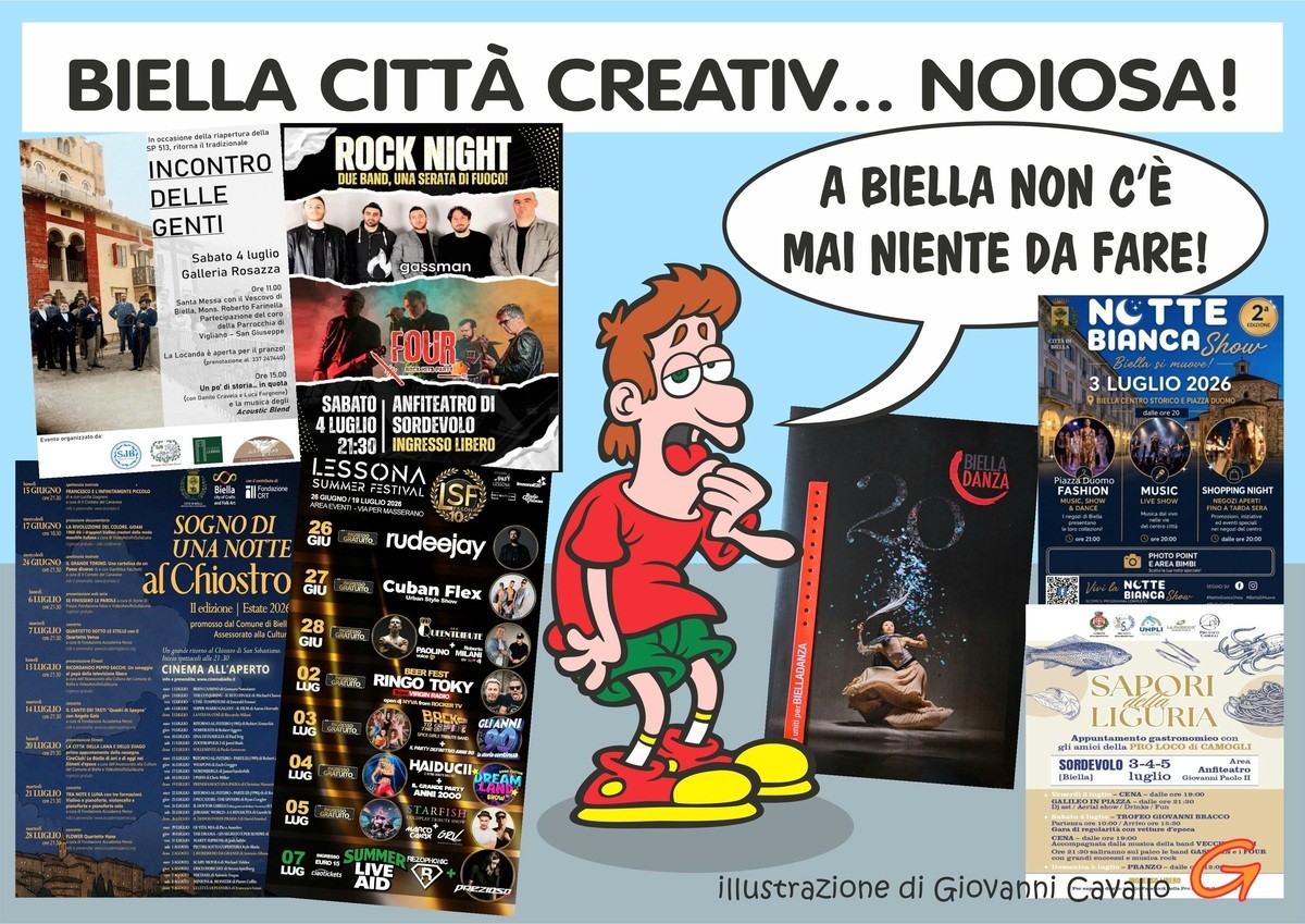 Biella, la città dove non succede mai niente...