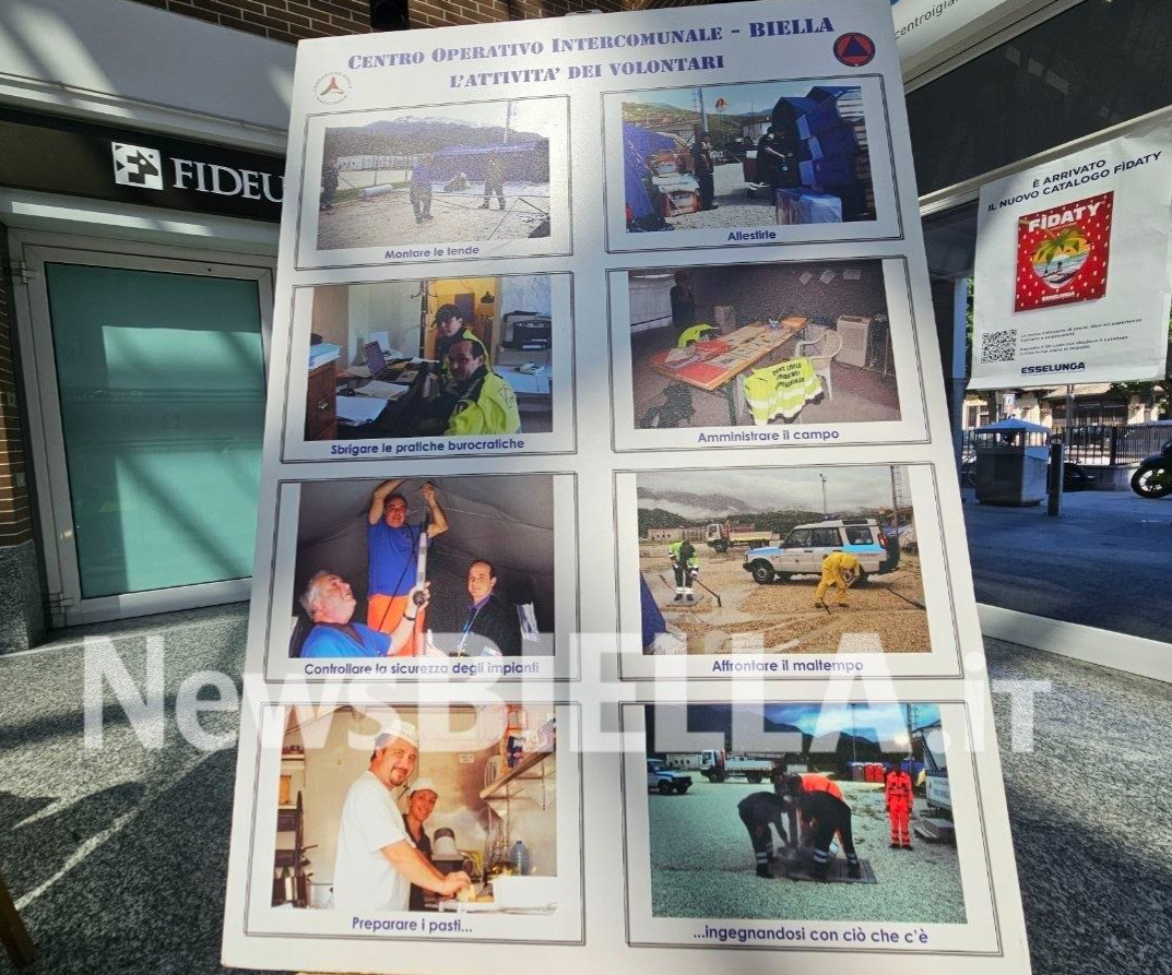 A Biella la Protezione Civile incontra i cittadini tra informazione, prevenzione e un invito al volontariato FOTO
