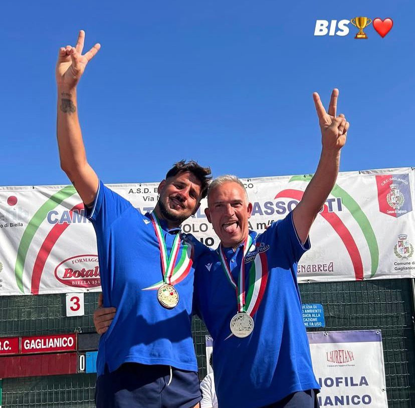 Bocce, assegnati i titoli tricolori a coppie di categoria A: esulta Gaglianico