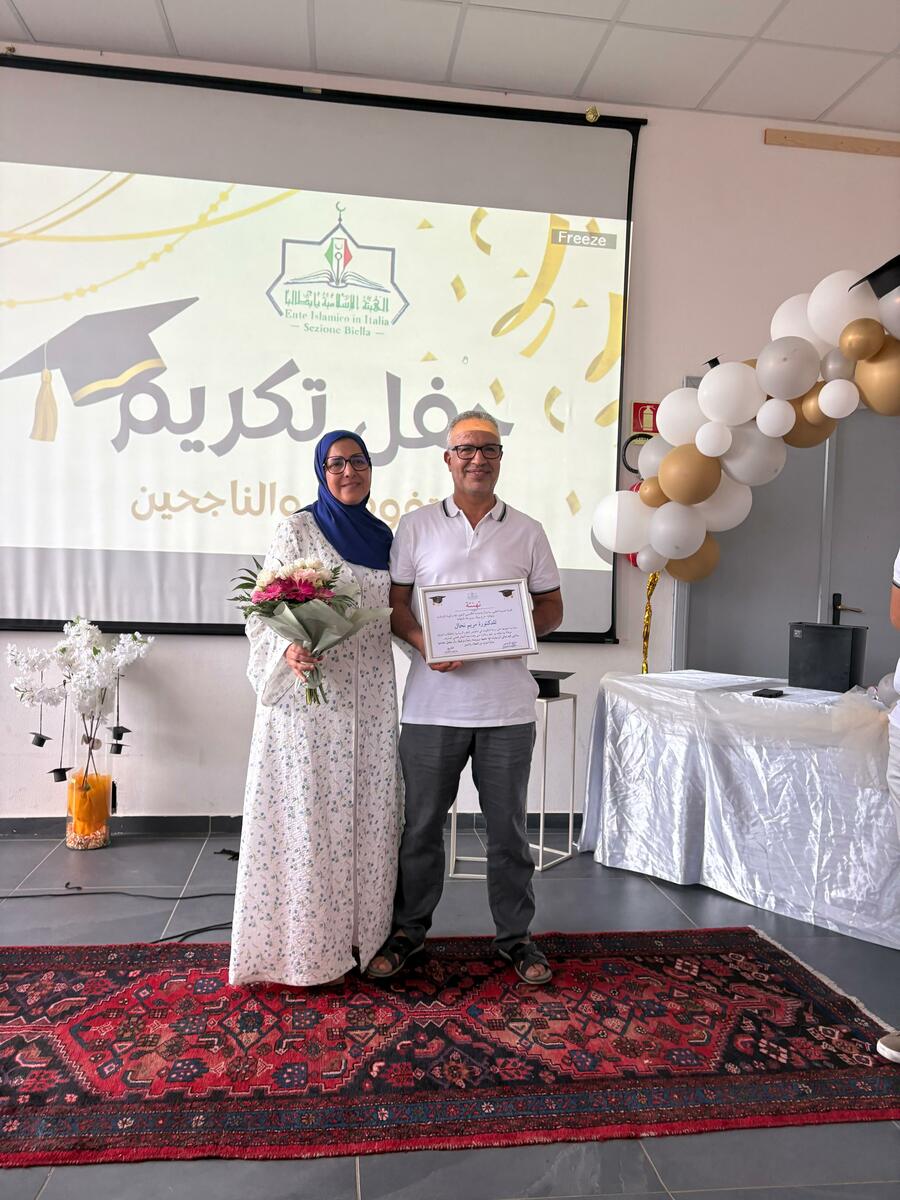 L'Ente islamico di Vigliano premia i diplomati e rende omaggio all'eccellenza di Maryam Nahhal FOTO