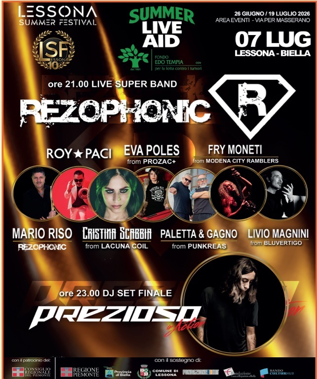 Serata speciale al Lessona Summer Festival, grandi artisti uniti per la prevenzione e la solidarietà VIDEO