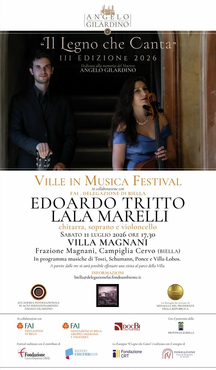 Il FAI apre Villa Magnani: musica e visite nel giardino storico di Campiglia Cervo
