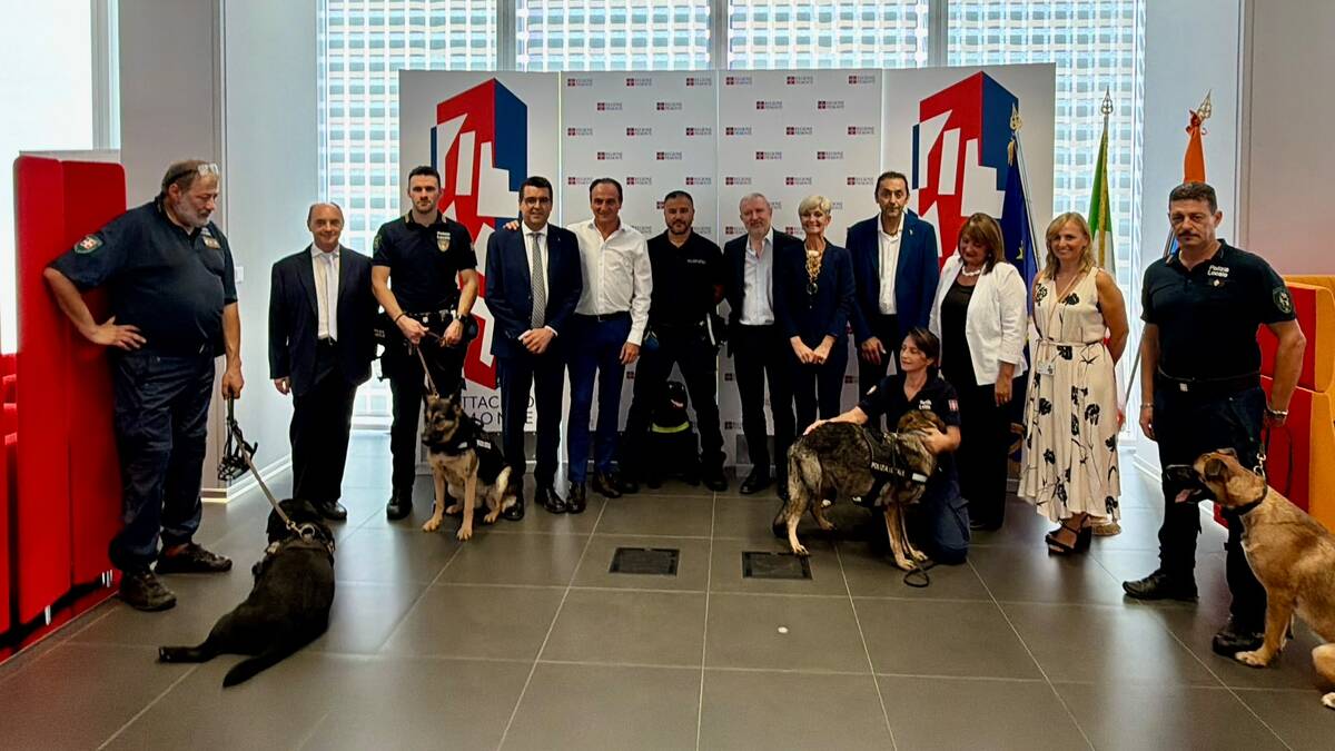Polizia Locale, Cirio incontra le unità cinofile: c’è anche Biella con Lana
