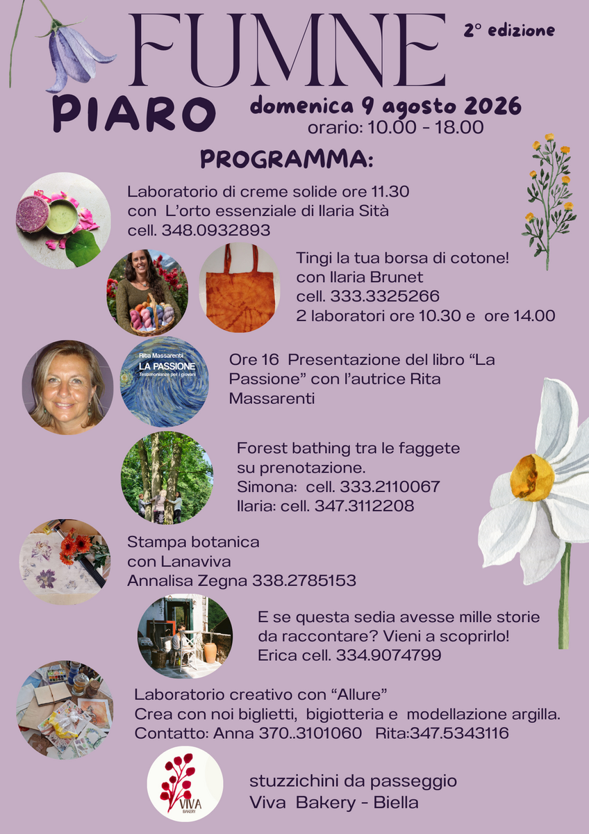 Fumne in Valle Cervo tra passeggiate e laboratori creativi