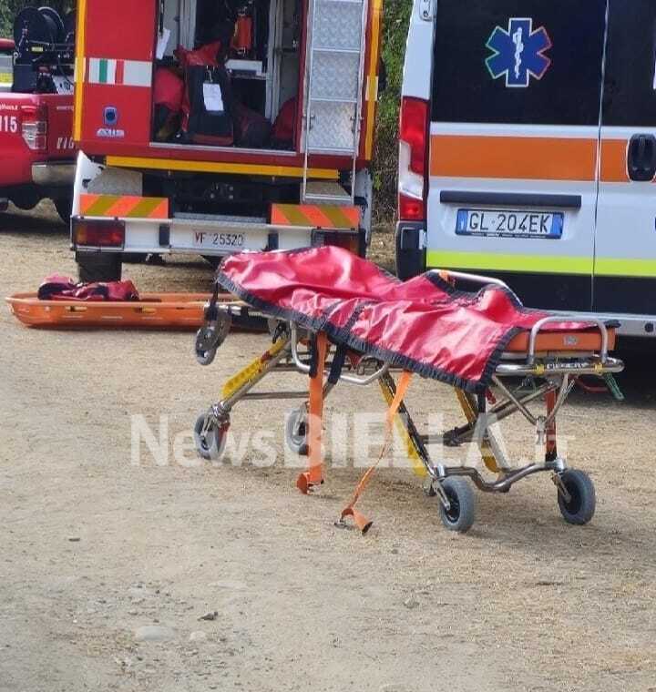 Ferito sul greto del torrente Elvo, soccorso un uomo a Occhieppo Superiore