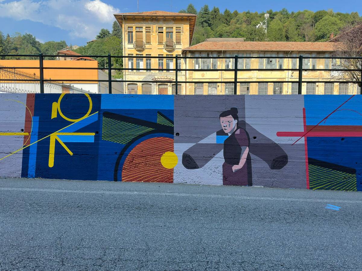 Nuovo murales a Valdilana ad opera di Passaggio a Oriente FOTO