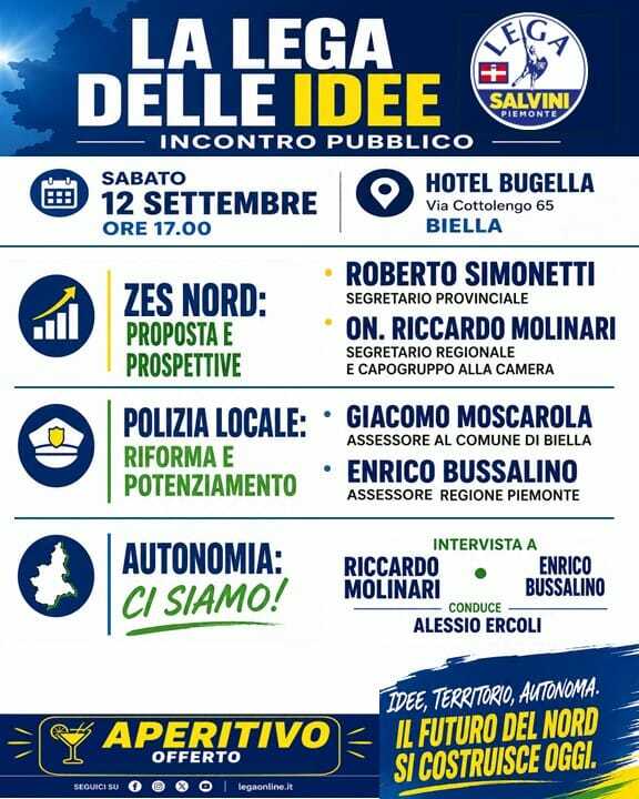 "La Lega delle idee", un incontro pubblico