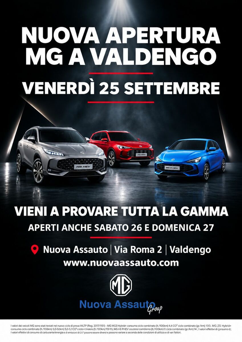 MG apre un nuovo showroom a Valdengo: inaugurazione il 25 settembre