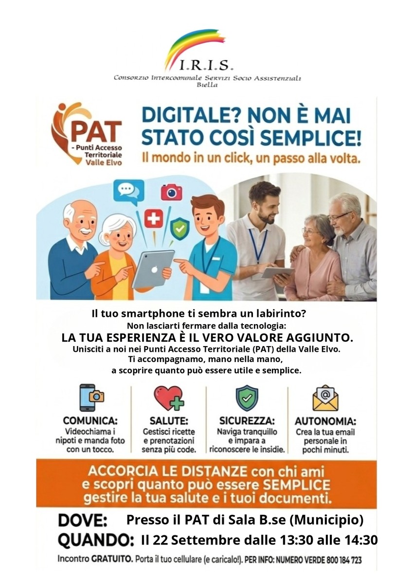 Sala Biellese, un incontro gratuito per imparare a usare lo smartphone