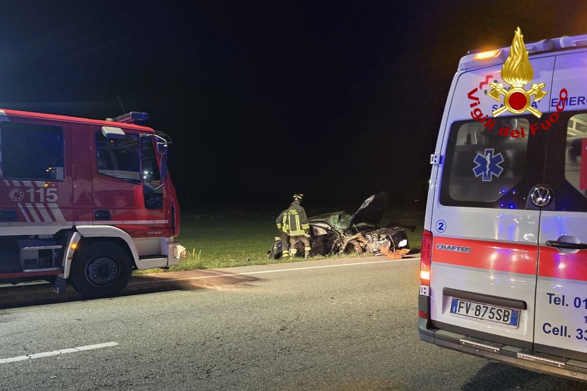 Scontro tra auto e trattore a Buronzo